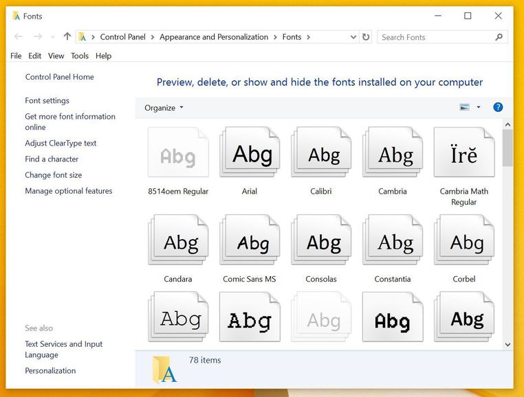 download truetype fonts windows 10